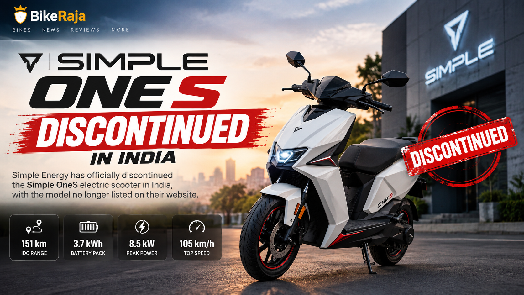 Simple OneS Discontinued In India