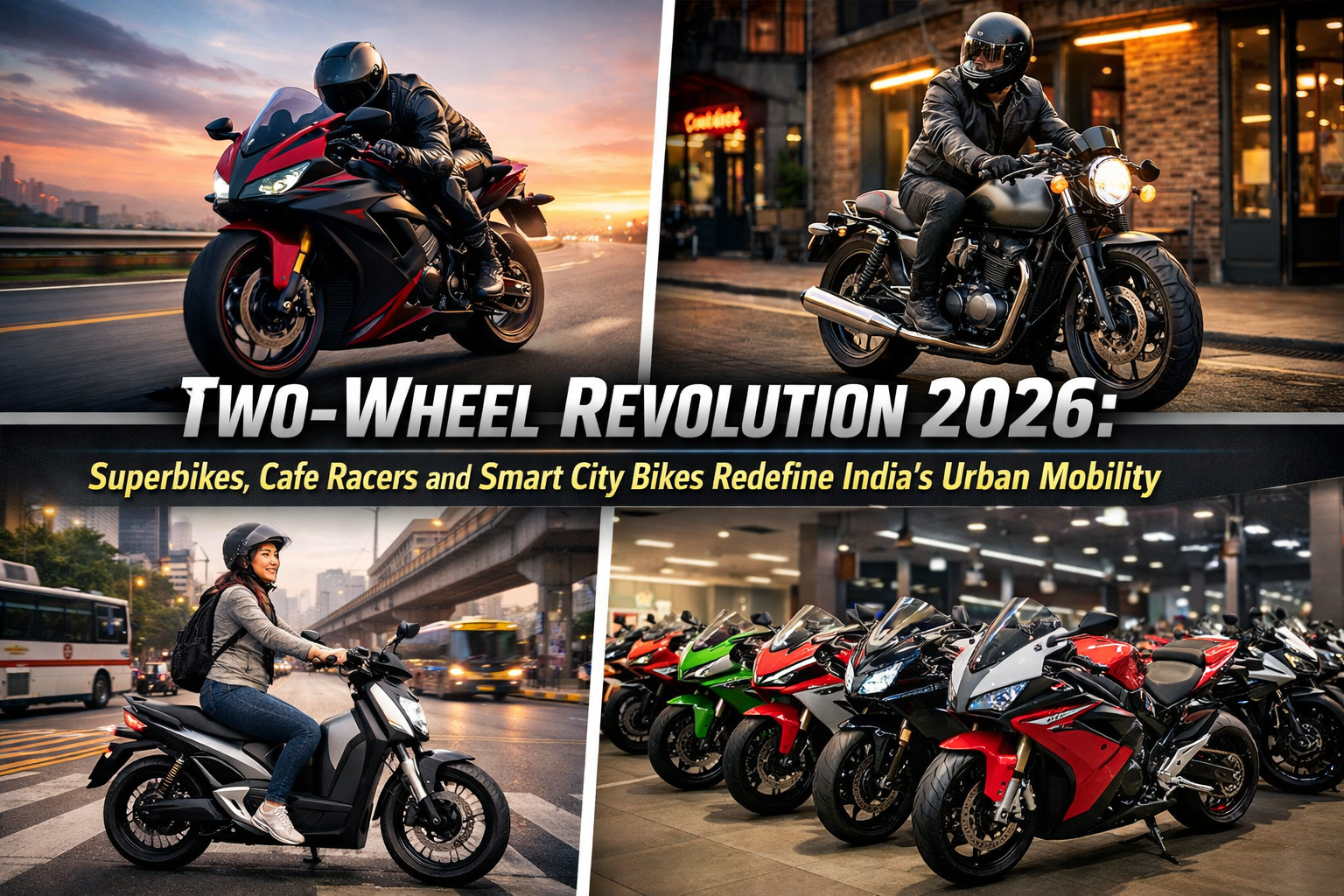 Two-Wheel Revolution 2026: Superbikes, Cafe Racers and Smart City Bikes Redefine India’s Urban Mobility