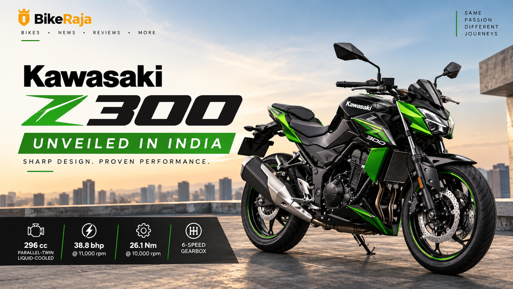 Kawasaki Z300 Unveiled in India