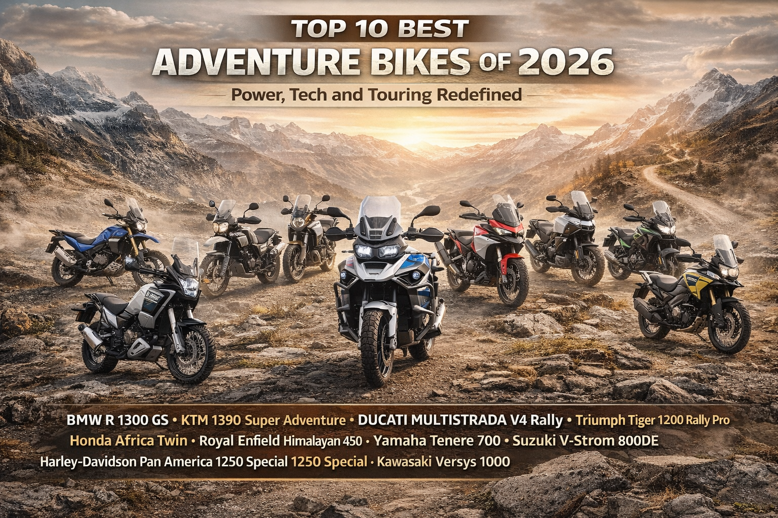 Top 10 Best Adventure Bikes of 2026: Power, Tech and Touring Redefined