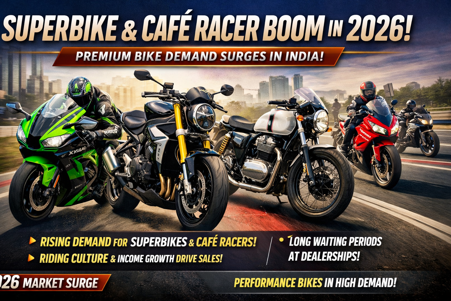 Superbike & Cafe Racer Market Heats Up in 2026 as Premium Bike Demand Surges in India