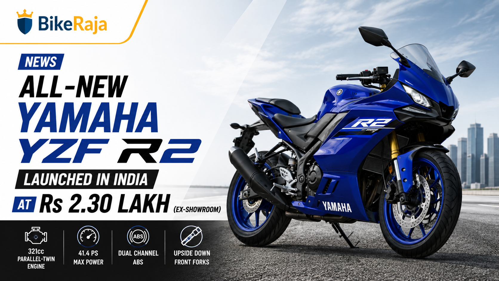 Yamaha YZF-R2 Launched In India At Rs 2.30 Lakh