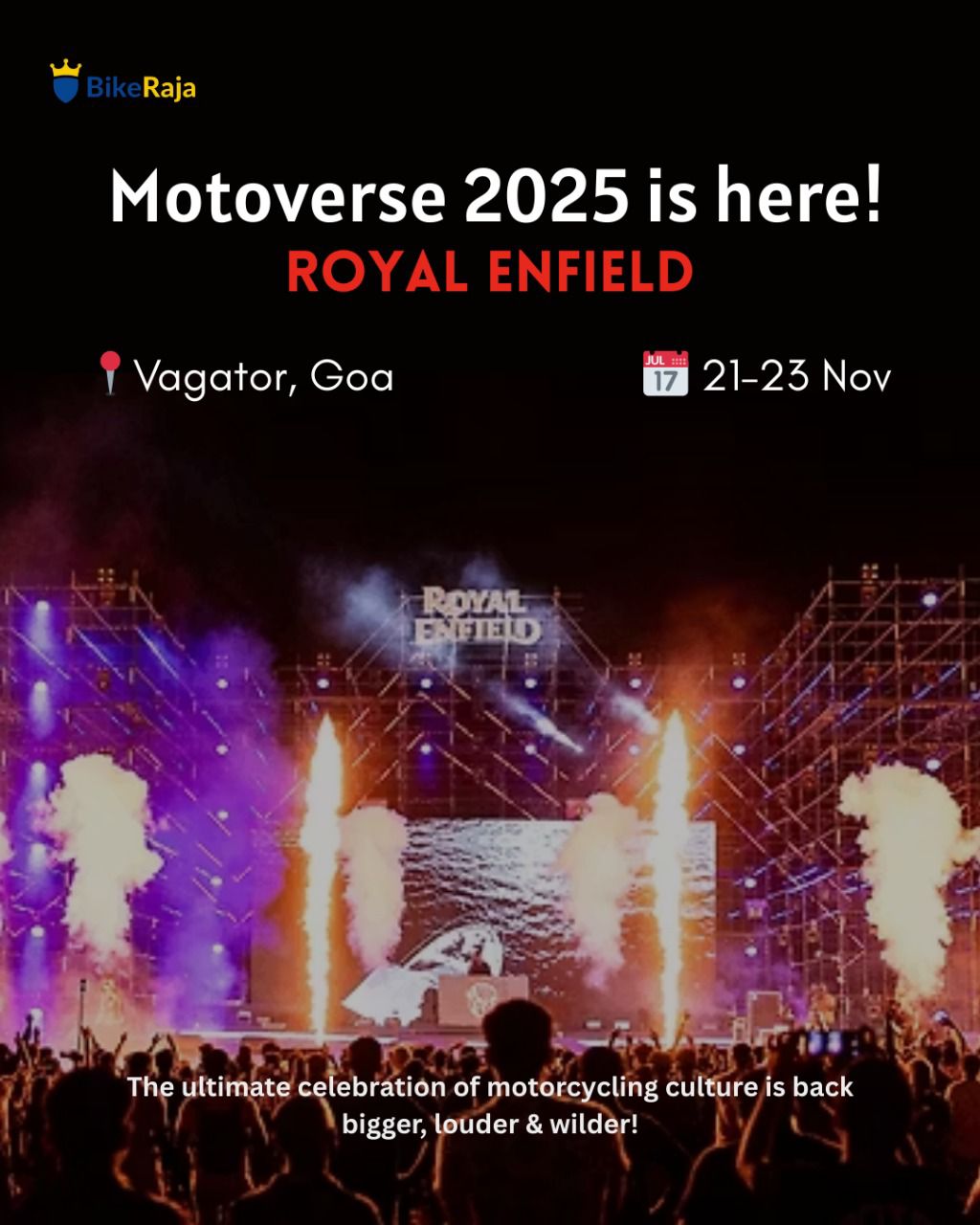Royal Enfield Motoverse 2025 Returns to Goa – A Celebration of Biking Spirit