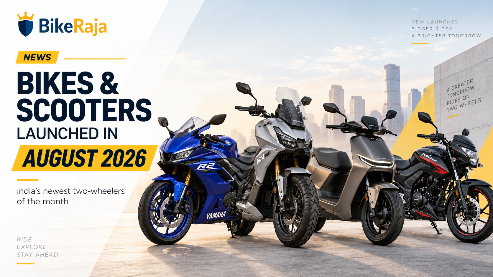 Bikes and Scooters Launched in August 2026