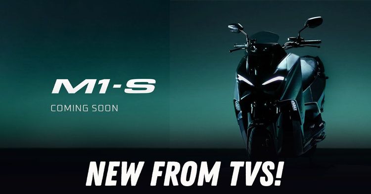 TVS Teases Upcoming M1-S Electric Scooter With 150 Km Range